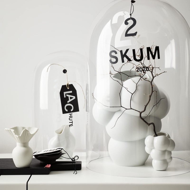 Skum White Matt Vase 10 cm