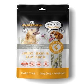 Fabrechew Orange - Joint, Skin & Fur Care (Insect Based Dog Nutritional Dental Snack) : High-Protein and Hypoallergenic Dog Treats with Cricket 14 Pcs