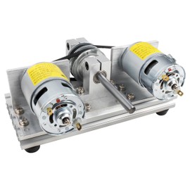 YIDOFENG Dual 775 Driver Transmission Device Table Saw Polishing Spindle Assembly for CNC Lathe Grinder machine Table Saw, with 60 and 16 Tooth Synchronous Wheel for DIY Electric Power Tool