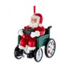 The Bridge Collection Santa in Wheelchair Ornament - Santa Claus
