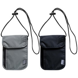 JSTHHTT 2 Pcs Neck Pouches - Phone Pouch with Neck Strap, RFID Blocking Travel Neck Wallet for Women and Men - Secure Neck Pouches and Passport Holder