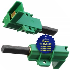 2 Pcs Electric Motor Washing Machine Carbon Brushes - 5 x 12.5 x 35mm - 371202405 371202407 371202410 for Beko - Warranty 10 Years - MONTERAL