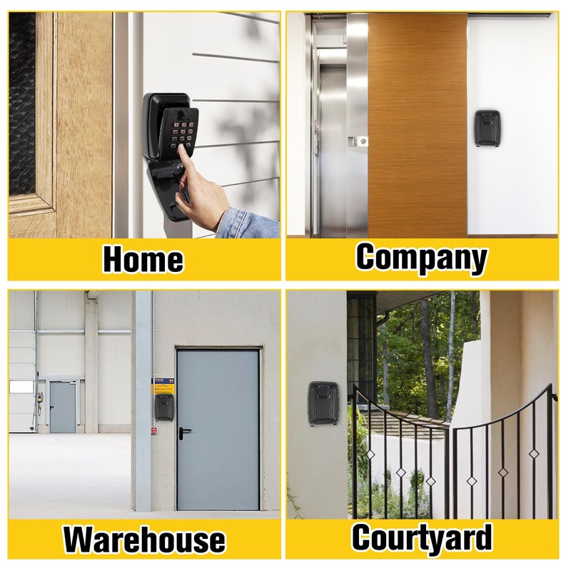 PopuLike Key Safe Wall Mounted Outdoor, Police Approved Secure Key