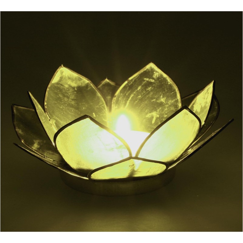 GURU SHOP Lotus Tea Light Shell 11 x 4 cm