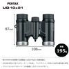 Pentax 61816 Binoculars UD 10x21- Black 10x magnification with roof