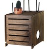 Wifi Box Charcoal Retro Wood Router Box and Modem Storage