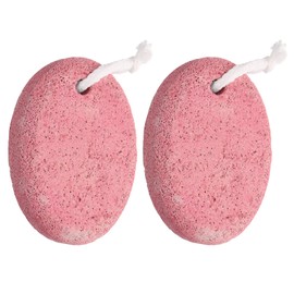 sourcing map 2pcs Foot Pumice Stone for Feet Hard Skin Remover, Foot Pumice Stone Scrubber for Hard Skin, Foot Dead Skin Remover Scrubber Pedicure Tool, Pink