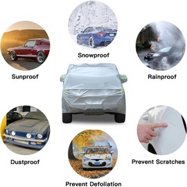 PIUGILH Car Cover for Hummer H2 2003-2009, Waterproof Sun Rain UV Dust Snow Protection Outdoor All Weather Full Car Cover