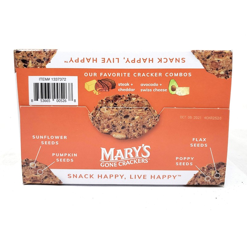 18oz Mary's Gone Crackers Organic, 9 Ounce (Pack of 2)