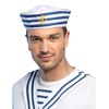 Boland BV Navy Sailor Doughboy Hat, White/Navy
