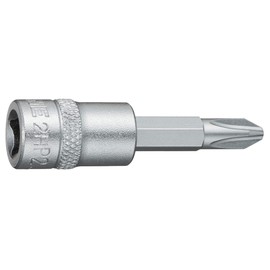 TONE Driver Bit Socket HP2H-P2 Drive Angle 0.25 inch (6.35 mm) (+) No. 2