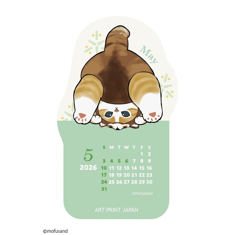 2026 Calendar Die-cut Desktop/mofusand