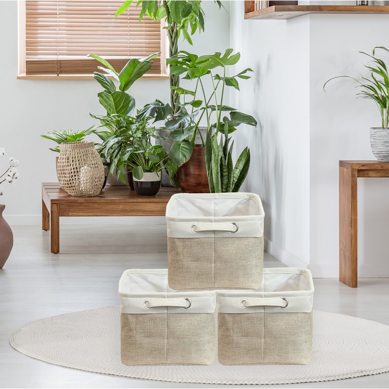 Simple Houseware Large Decorative Fabric Storage Bin Basket for Nursery,