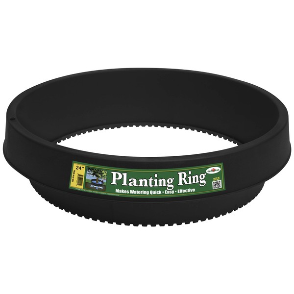 WaterRounds 3 Pack of 24 in Planting Rings. Landscape, Garden Protective, Round, Edging. Water Retention to Irrigate Trees, Shrubs, Roses, Flowers, Vegetables. Separate rock, mulch, grass. Made in USA