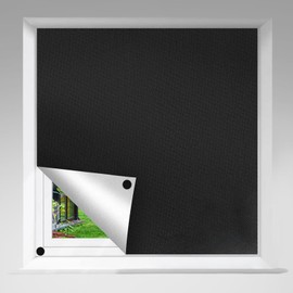 Roof Window Blackout 300 x 145 cm Window Blackout Roller Blind No Drilling 100% Opaque Roof Window Sun Protection Portable Travel Window Blackout Fabric for Bedroom Living Room and Office