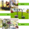 lalahoni Panter Box with Trellis, Climbing Plants Outdoor, Vegetable Herb
