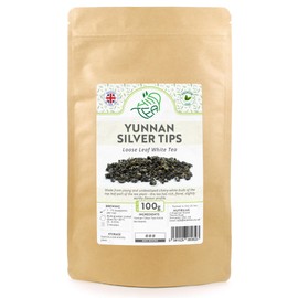 Yunnan Silver Tips White Tea Loose Leaf - Premium Tea from Yunnan, China (Silver Tips - White, 100g)