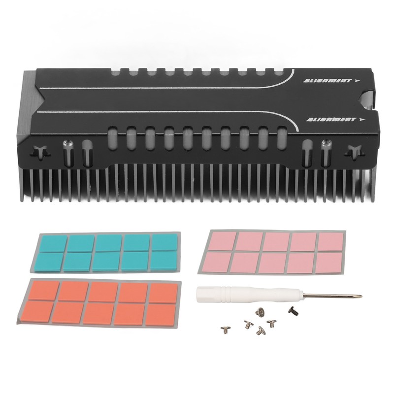 M.2 SSD Cooler 38 Cooling Fins Multi Channel Base Mg