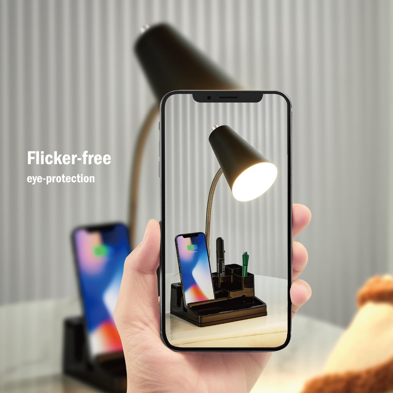 lianheng Small Desk Lamps for Home Office, Table Lamp with
