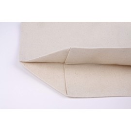 Stylish Spacious Tote Bag with Zip Cotton Bag Fabric Bag Shopper Handbag with Large Base 1 Pocket Cottonbagjoe, natural