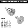 smatime Pointed Punk Rivets Metal Killer Rivets Cone Spikes Studs