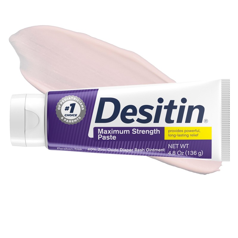 Desitin Maximum Strength Paste, 40% Zinc Oxide Paste, Diaper Rash