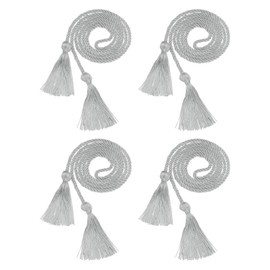 sourcing map 4 Pcs Graduation Cords, Graduation Tassel Honor Cords, 2025 Graduation Honor Cord with Tassel, Braided Cords for Graduation Bachelor Gown Sewing, Gray