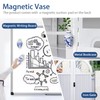 4PCS 3D Ceramic Vase Fridge Magnets, Decorative Ceramic Flower Vase