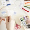 PH PandaHall 30pcs Clear Acrylic Floss Bobbins, Embroidery Floss Thread
