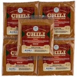MySALT Chili Seasoning Mix 5 Pack – Classic Chili Flavor Without the Salt – Quick, Low Sodium Meal Prep for Cozy Comfort Food