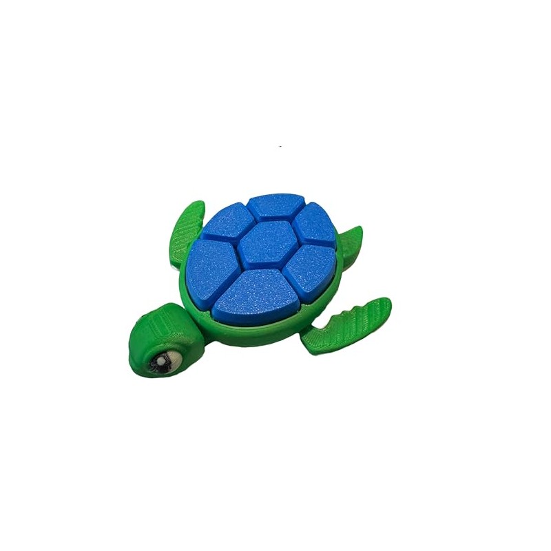 Turtle Clicker Fidget Toy, (Dark Blue)