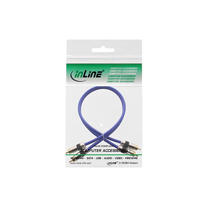 InLine Cinch Kabel, 2x Cinch, Stecker/Stecker, 5m