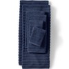 Lands' End Organic Rib Towel Antique Navy Bath Towel Set