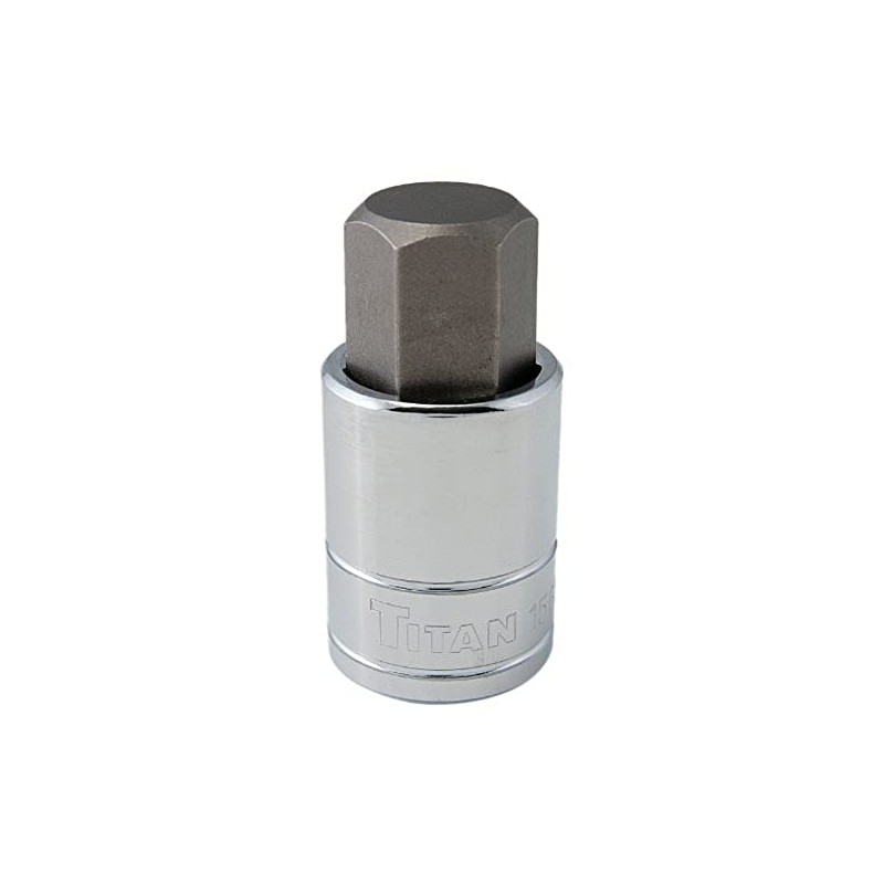 Titan 15666 1/2-Inch Drive x 3/4-Inch Hex Bit Socket