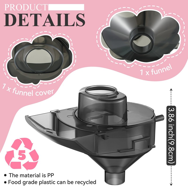 Gulfmew 1 Sets Replacement Funnel Compatible with Baby Brezza Replacement