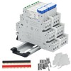 (8 Pcs) 24V Relay Din Rail; Miniature Power Relay; Silm;