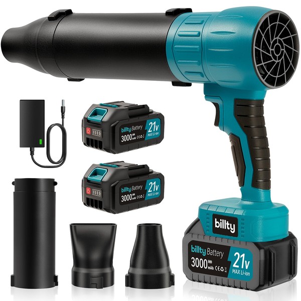 Billty Cordless Leaf Blower, Powerful Handheld Leaf Blower + 3