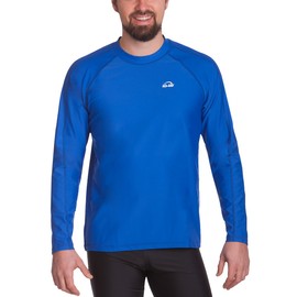 iQ-Company Men's Long-Sleeved Shirt, UV protection 300, Loose Fit, blue, xxxl