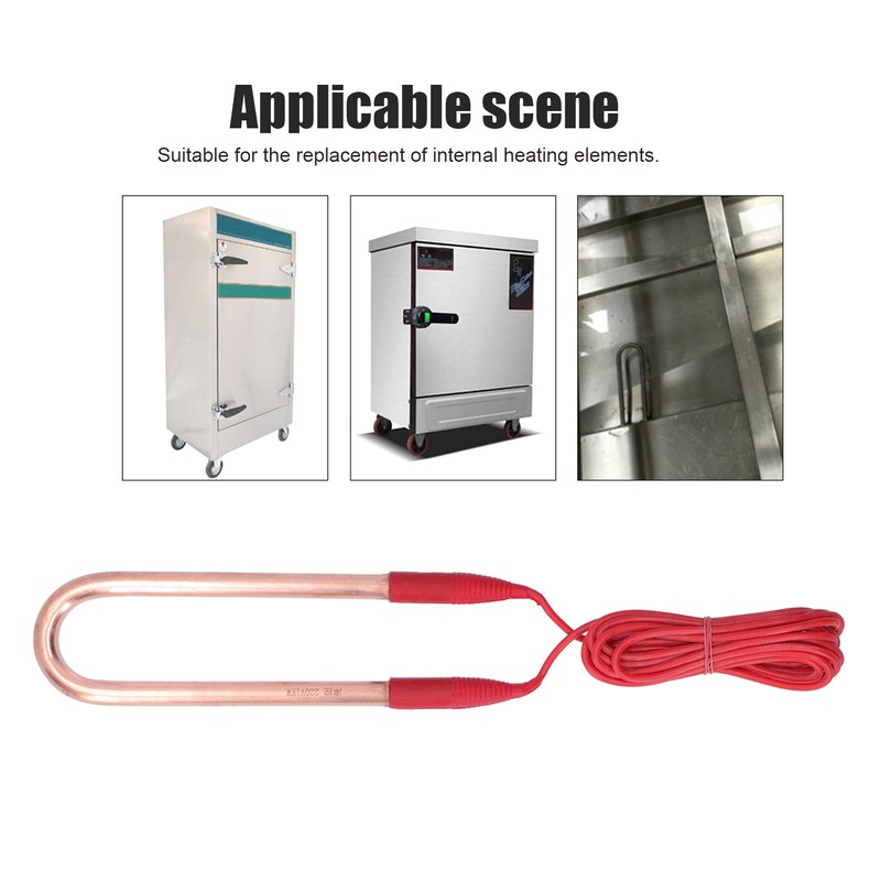 Brass Electric Heating Tube AntiExplosion UShape Heating Pipe Heater with