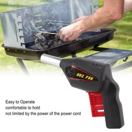 Barbecue Air Blower, Portable BBQ Cooking Fan Handheld BBQ Fan with Comfortable Handle, Heat Resistant Air Blower Fire Bellows Tool for Outdoor Camping Picnic Travel