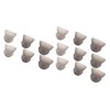 15pcs Hearing Amplifier Ear Plugs 2 Layers Silicone Soft Round
