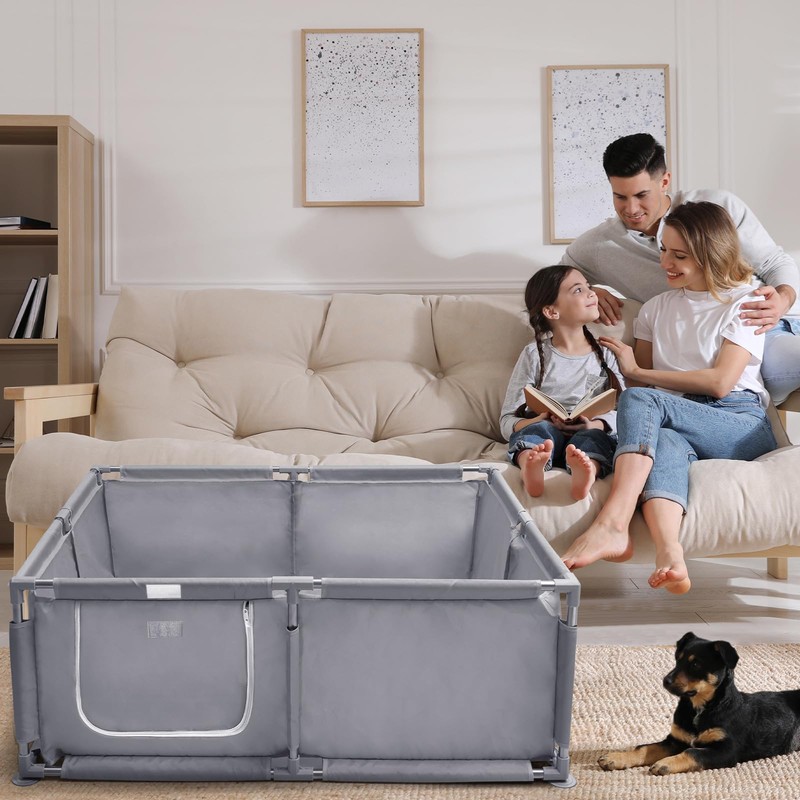 Whelping Box for Dogs and Puppies 48x48x18 inch Pet Whelping