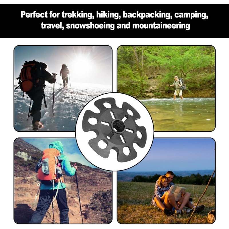 Snow Baskets for Walking & Trekking Poles | Wide Base