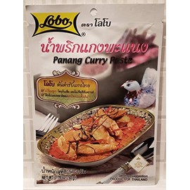Lobo Brand Thai Panang Curry Paste 1.76 Oz (Pack of 3) Thai Seasoning