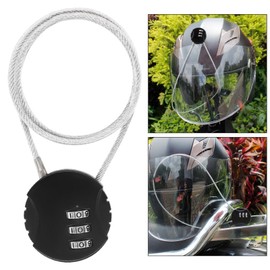 AIXXCUVQ Backpack Motorcycle Lock Versatile and Practical, Black, 40 x 12 x 38mm