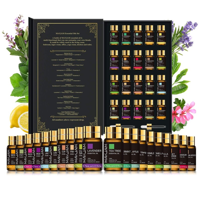 MAYJAM Essential Oil Set, Aroma Oil Set, Essential Oil, Trial