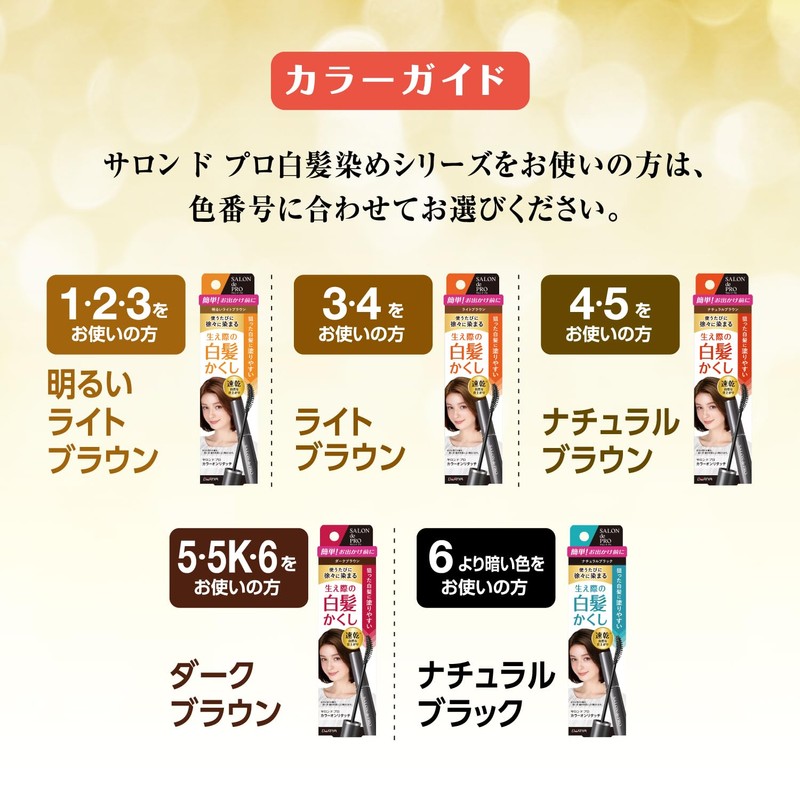 Salon de Pro Gray Hair Concealer Color Touch-up Light Brown