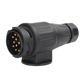 AOHEWEI 13 Pin Trailer Plug 12V 13 Pin Trailer Caravan Electric Cable Connector Adapter Tow Bar Converter for Vehicle Trailer