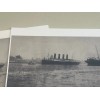 LUSITANIA AND MAURETANIA TOGETHER, AN OLD PHOTO REPRINTED ON HQ