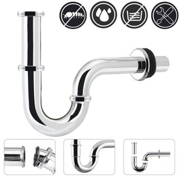 Schläfer 439104 Siphon Pipe 1 1/4 Inch Chrome